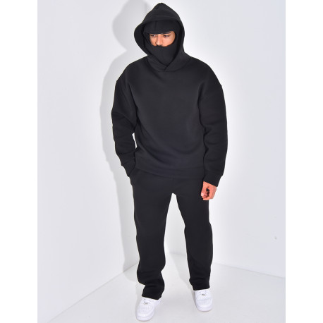 Ensemble pantalon et sweat à capuche avec cagoule intégrée