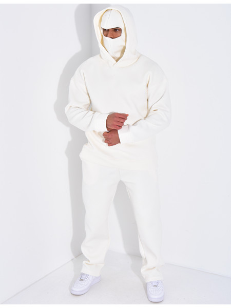 Ensemble pantalon et sweat à capuche avec cagoule intégrée