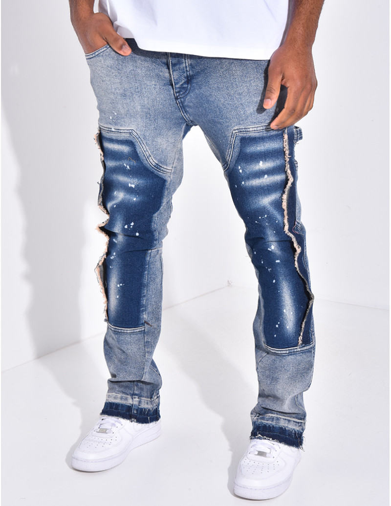 Jeans à empiècements...