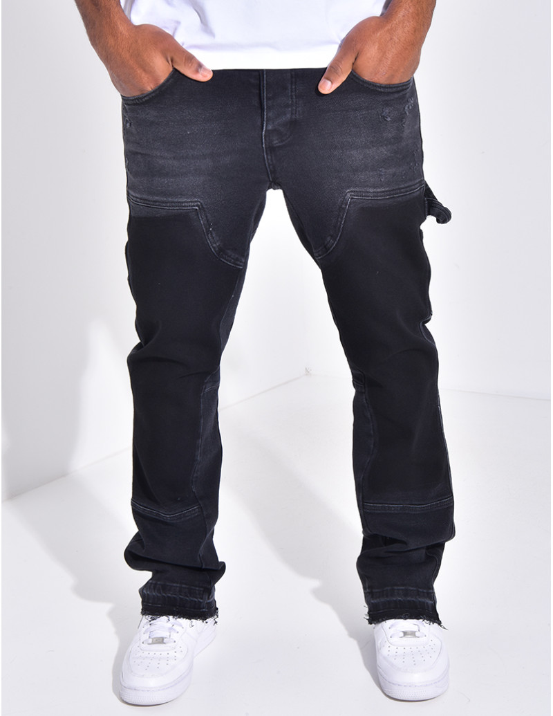Jeans à empiècements...