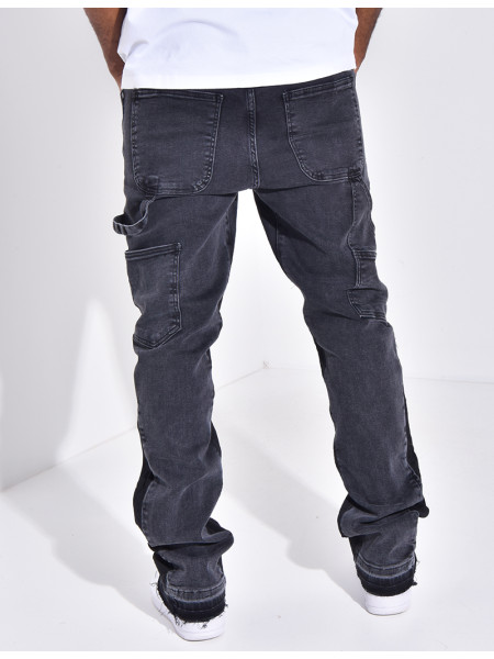 Jeans à tâches de peinture