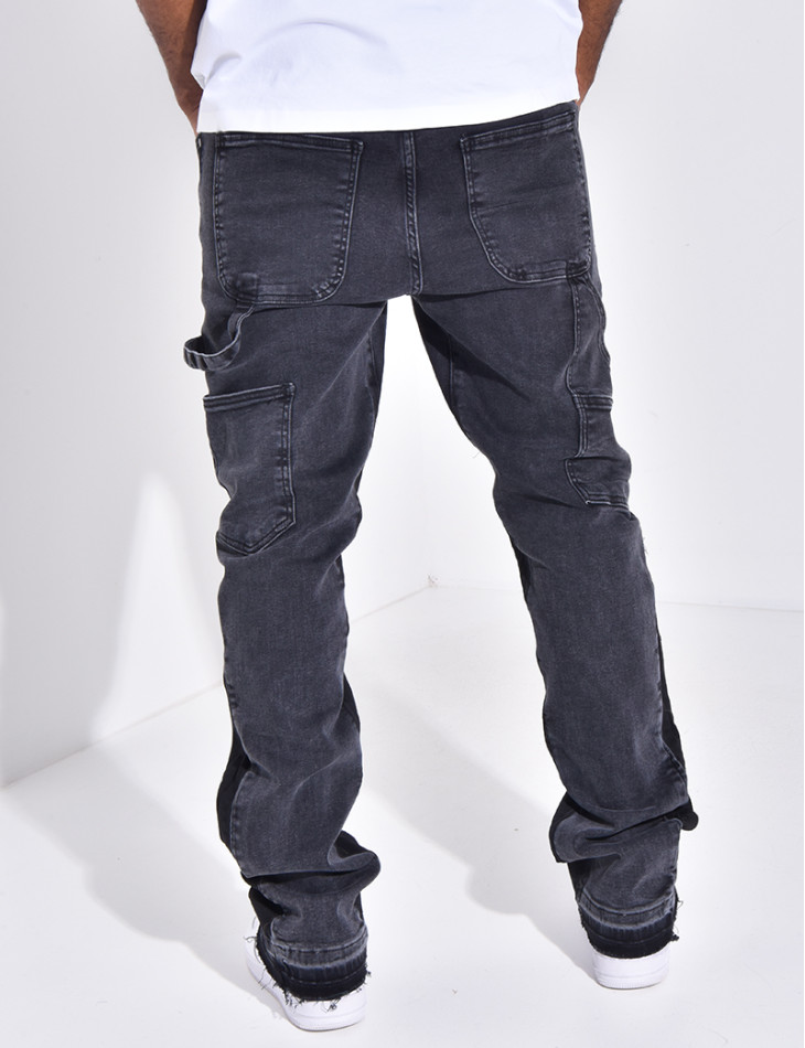 Jeans à tâches de peinture