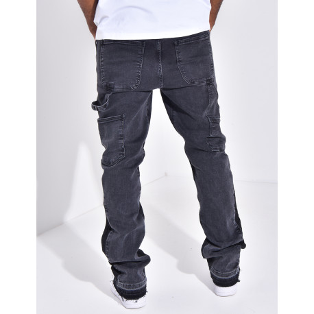 Jeans à tâches de peinture