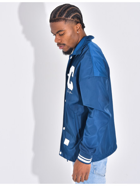 Thin jacket with letter C