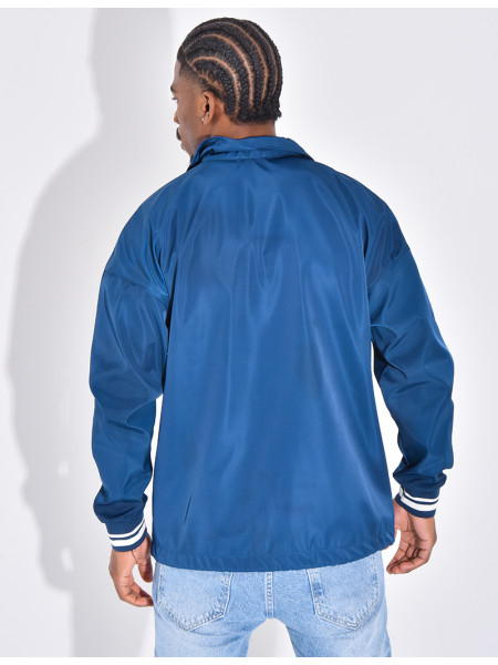 Thin jacket with letter C