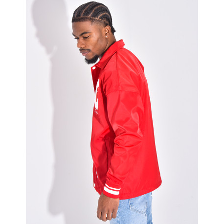 Thin jacket with letter C