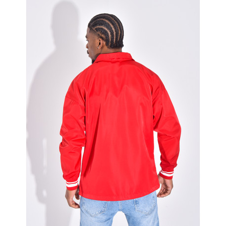 Thin jacket with letter C