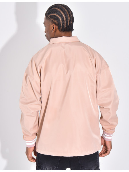 Thin jacket with letter C