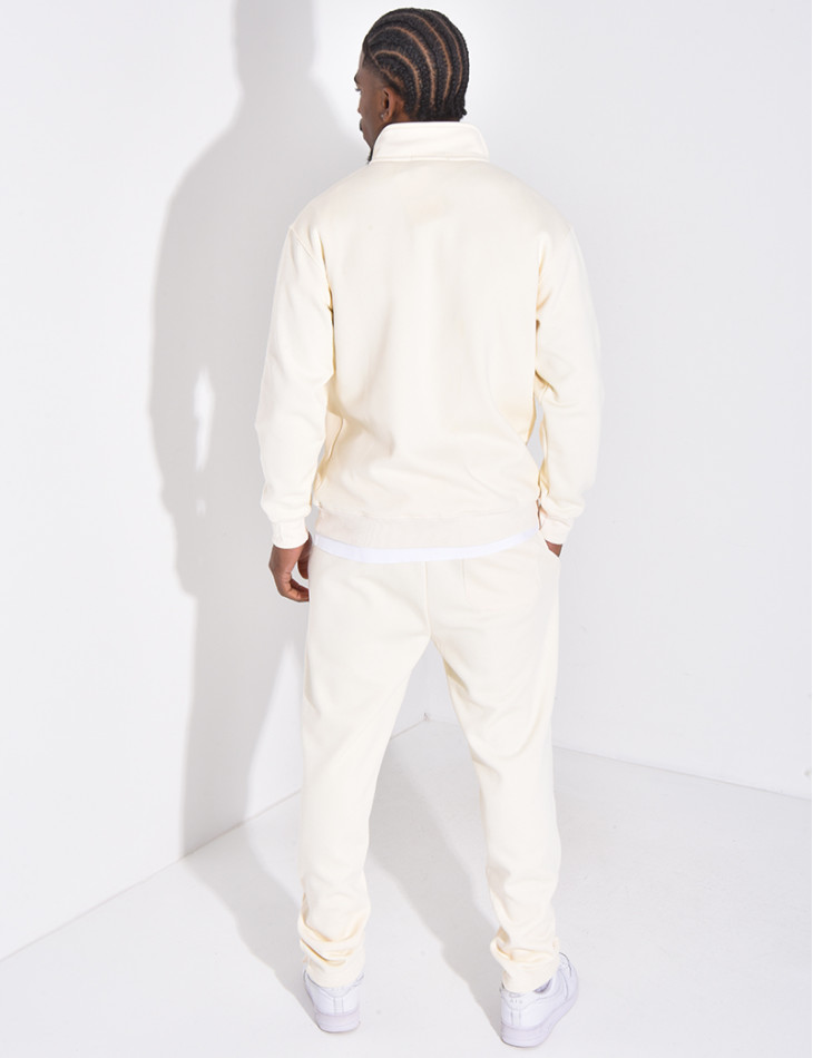 Ensemble pantalon et pull à col zippé