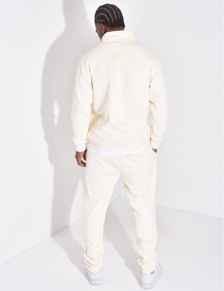 Ensemble pantalon et pull à col zippé