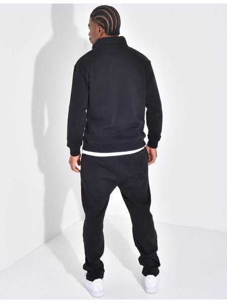Ensemble pantalon et pull à col zippé