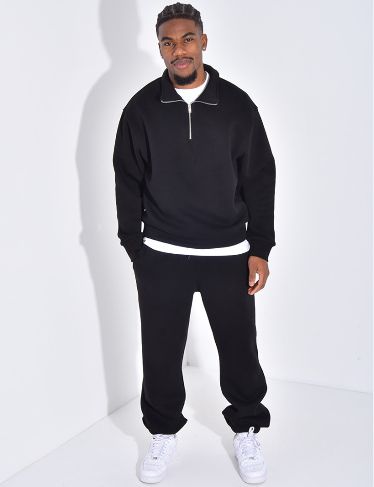Ensemble pantalon et sweat zippé