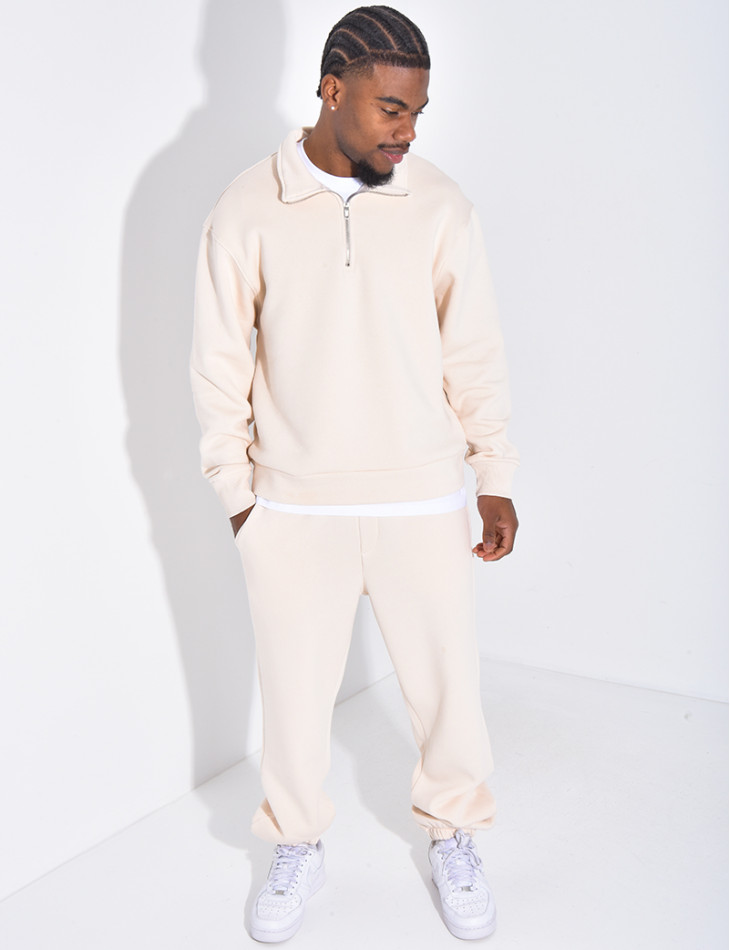 Ensemble pantalon et sweat zippé