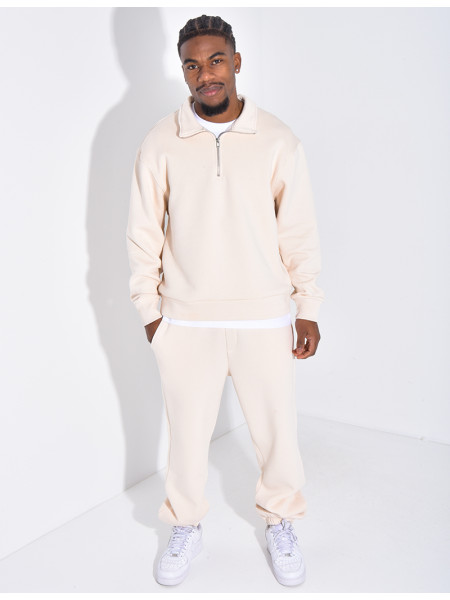 Ensemble pantalon et sweat zippé