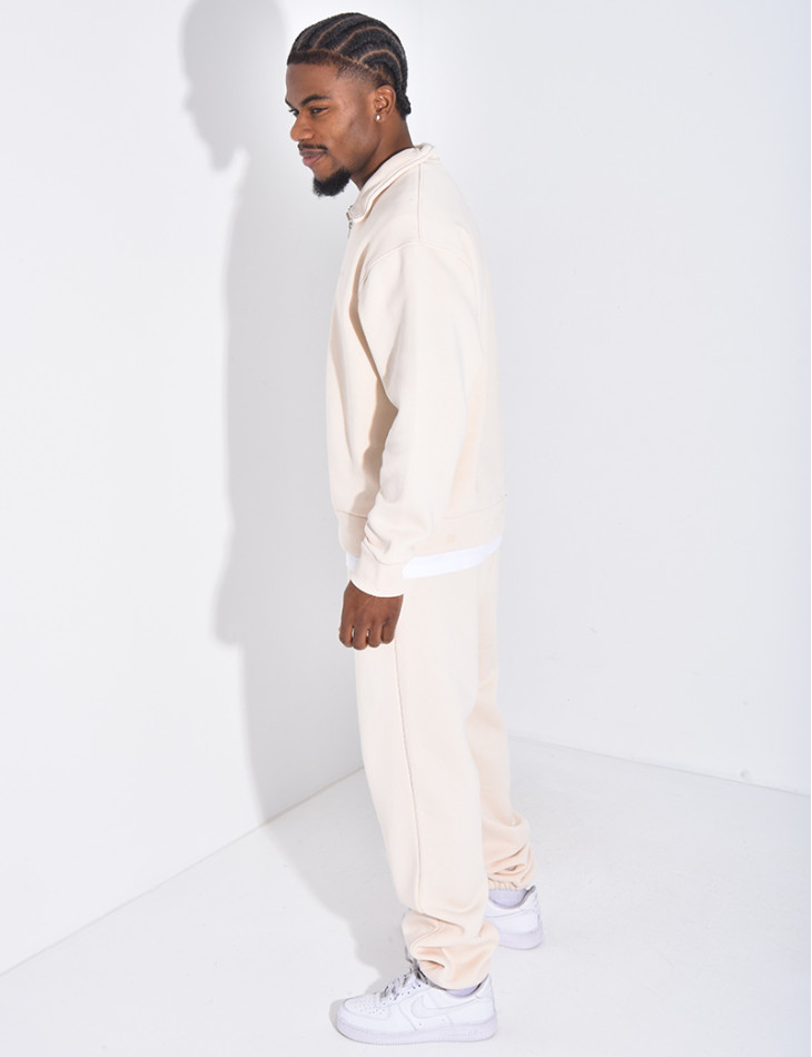 Ensemble pantalon et sweat zippé