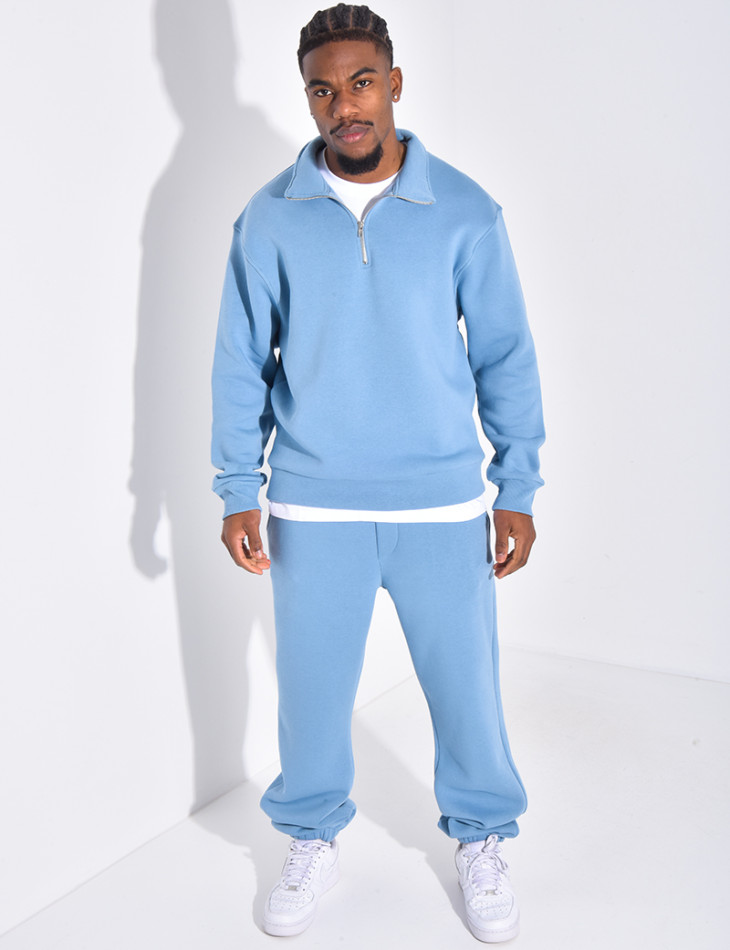 Ensemble pantalon et sweat zippé