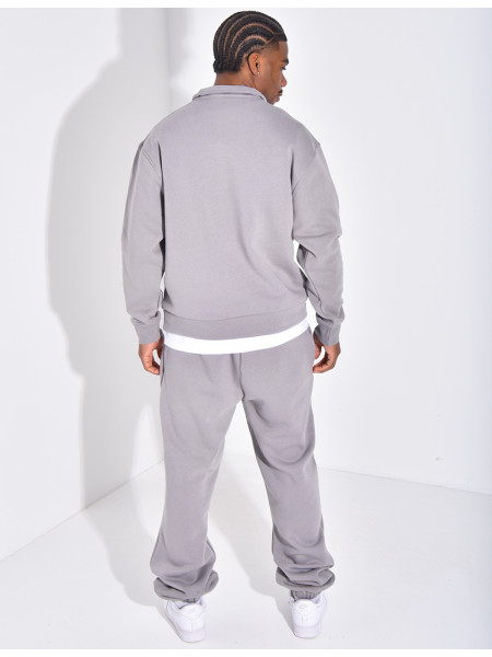 Ensemble pantalon et sweat zippé