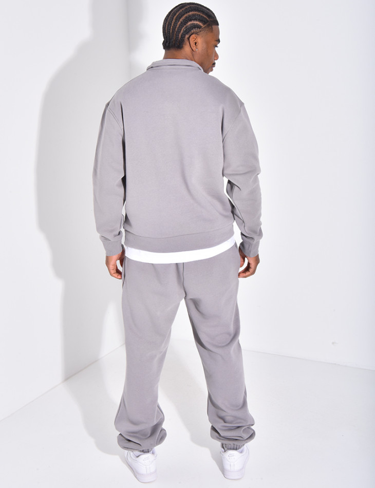 Ensemble pantalon et sweat zippé