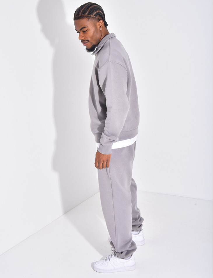 Ensemble pantalon et sweat zippé