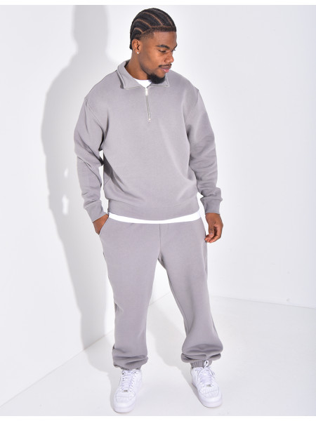 Ensemble pantalon et sweat zippé