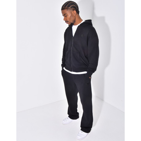 Ensemble pantalon et veste à capuche avec coeur