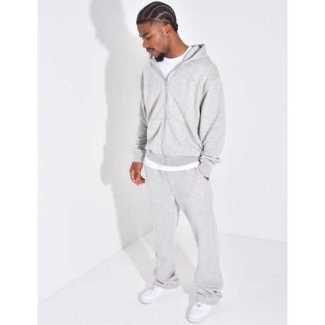 Ensemble pantalon et veste à capuche avec coeur