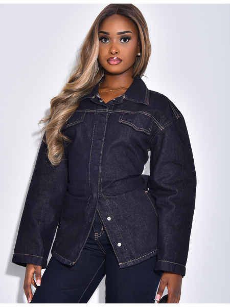 Veste en jeans à nouer