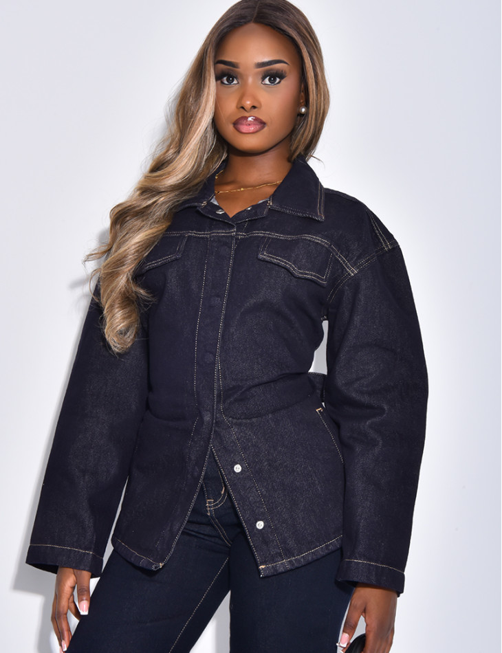Veste en jeans à nouer