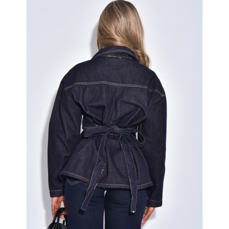 Veste en jeans à nouer