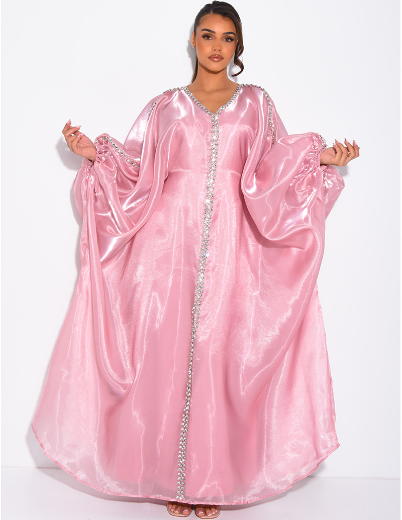 Abaya mit Kristallen