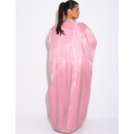 Crystal-embellished abaya