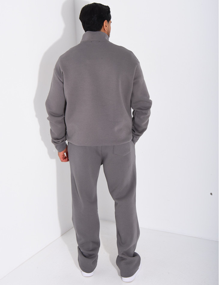 Ensemble pantalon et sweat col zippé