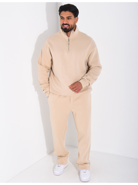Ensemble pantalon et sweat col zippé