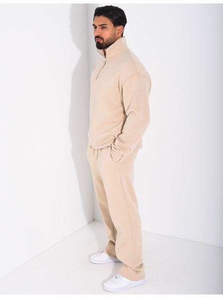 Ensemble pantalon et sweat col zippé