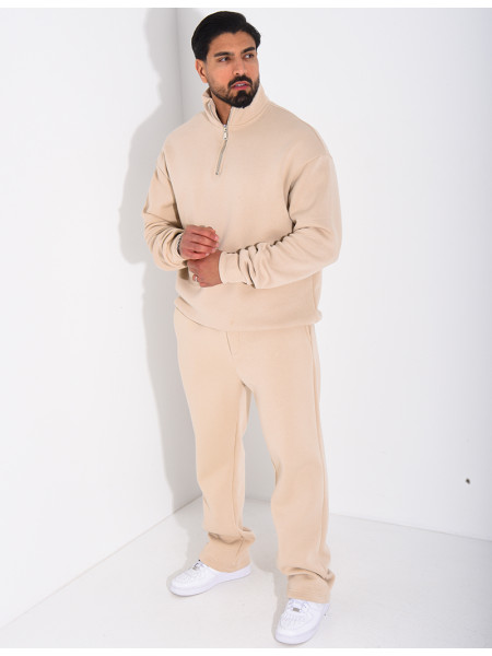 Ensemble pantalon et sweat col zippé