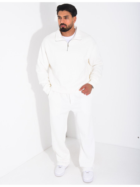 Ensemble pantalon et sweat col zippé