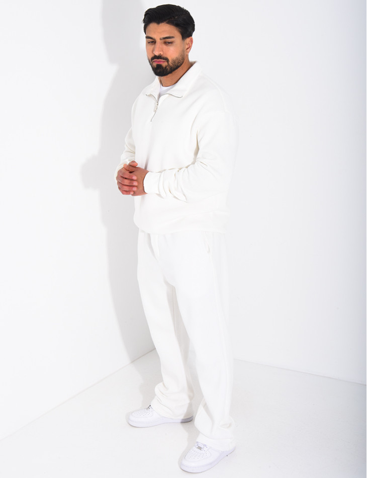 Ensemble pantalon et sweat col zippé