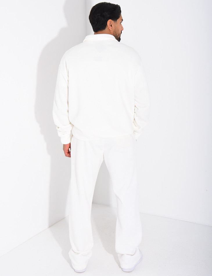 Ensemble pantalon et sweat col zippé