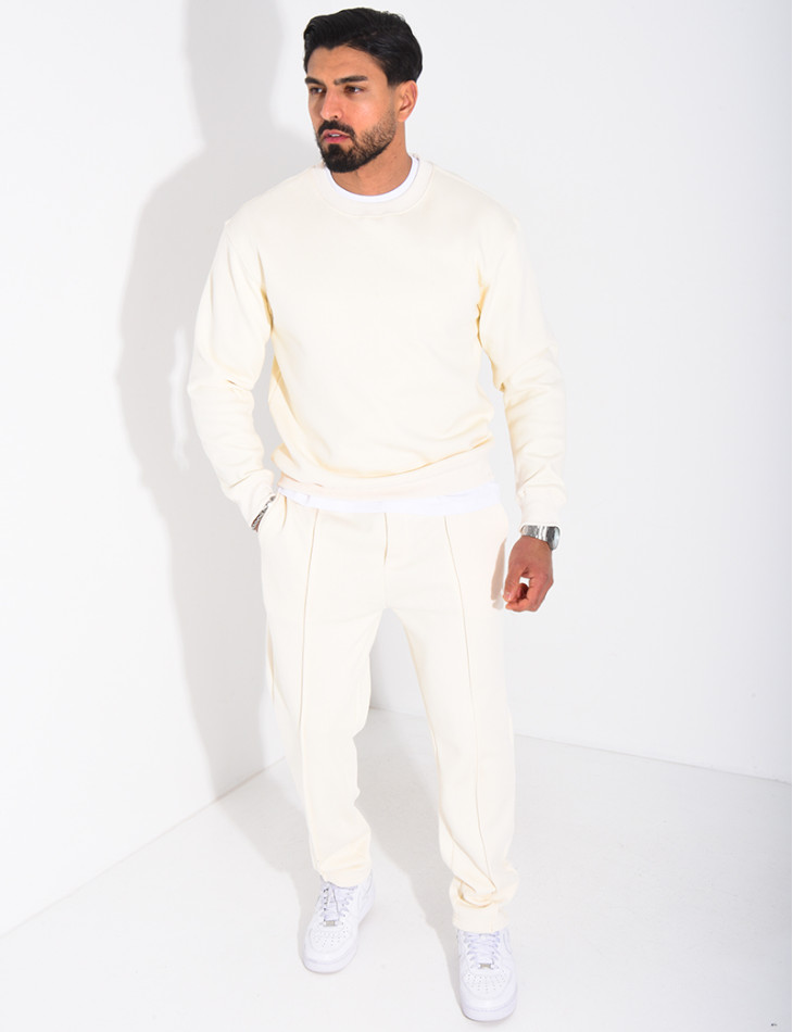 Ensemble pantalon et sweat col rond