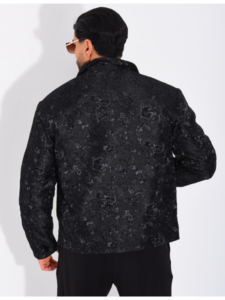 Veste homme à motifs fleurs