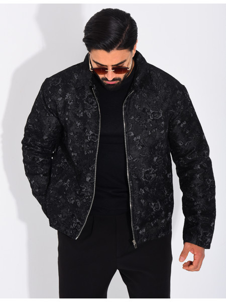Veste homme à motifs fleurs