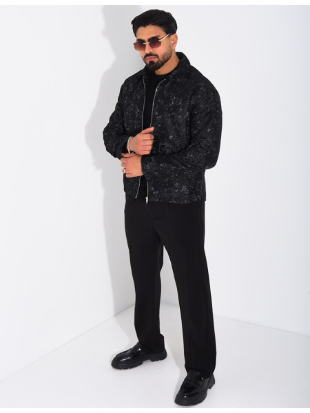 Veste homme à motifs fleurs