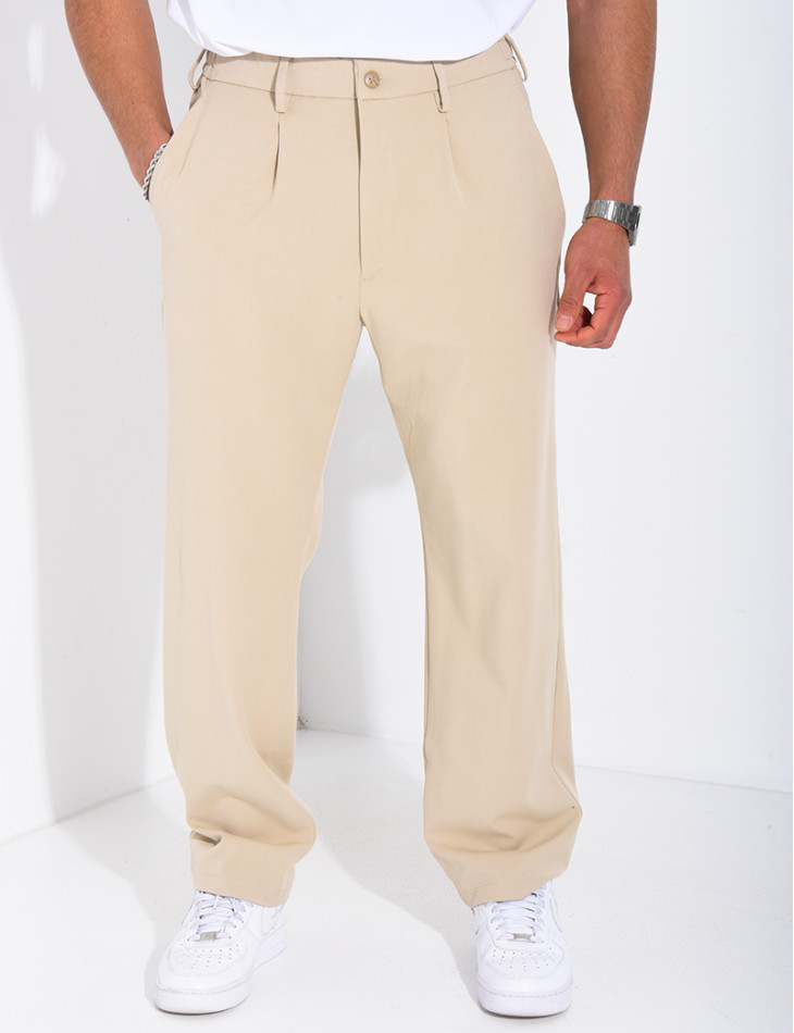 Pantalon à ceinture élastique