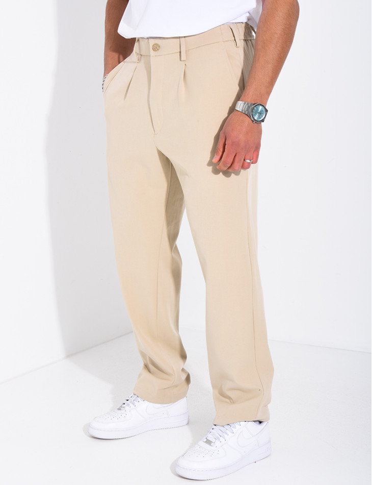 Pantalon à ceinture élastique