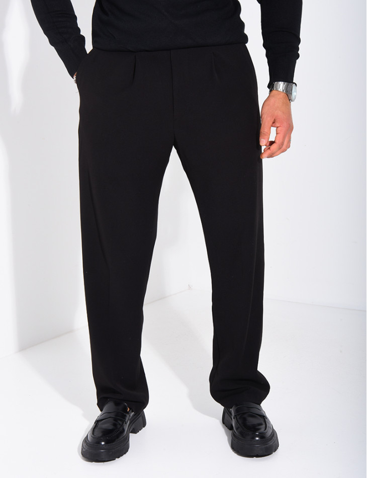 Pantalon à ceinture élastique