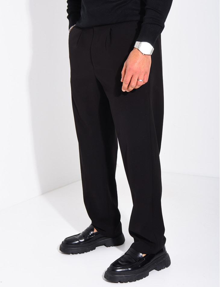 Pantalon à ceinture élastique