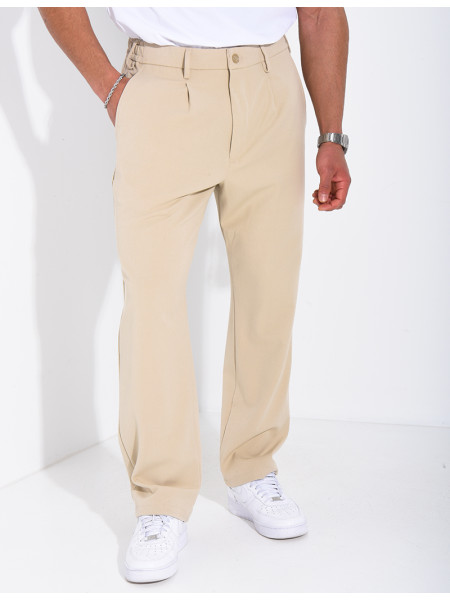 Pantalon à ceinture élastique