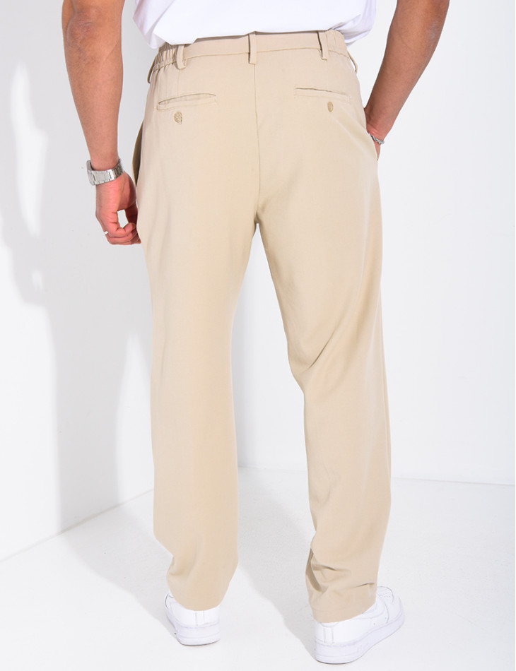 Pantalon à ceinture élastique