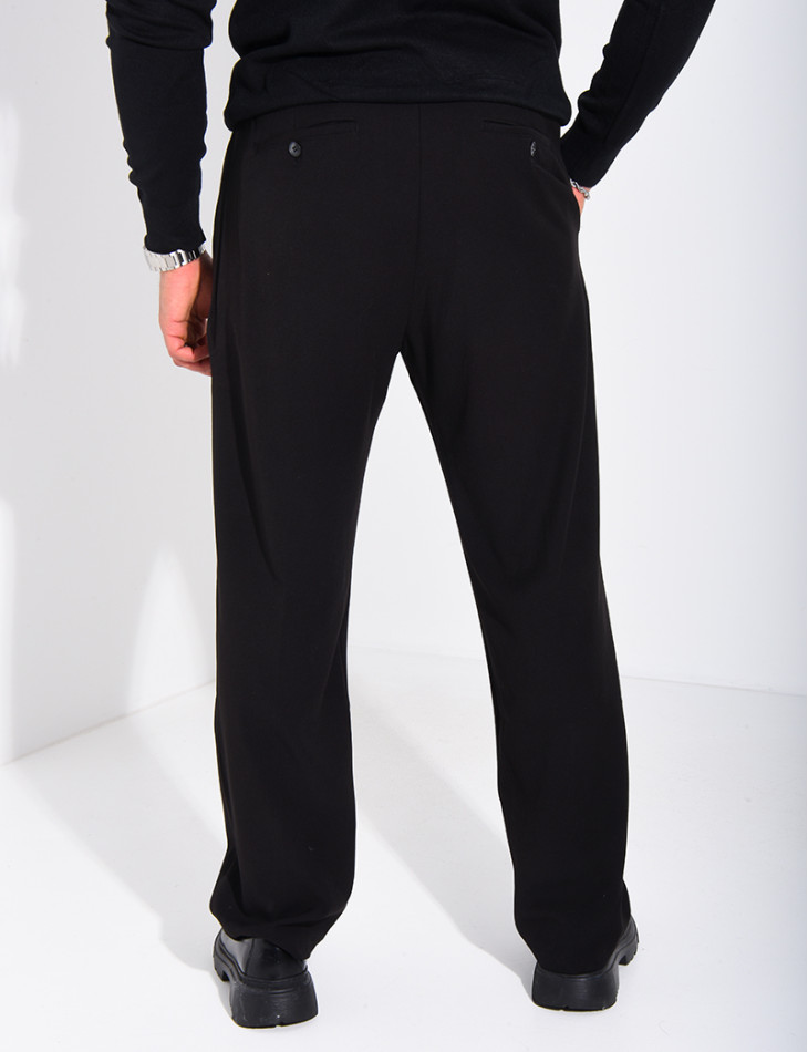 Pantalon à ceinture élastique