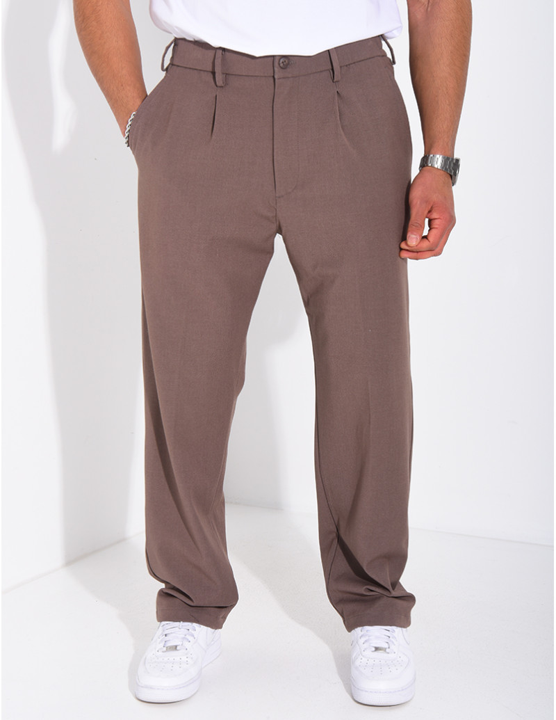 Pantalon à ceinture élastique